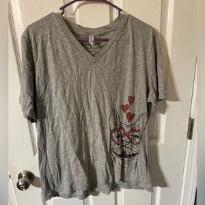 Inkopius Grey Size X-Large Frenchie Shirt